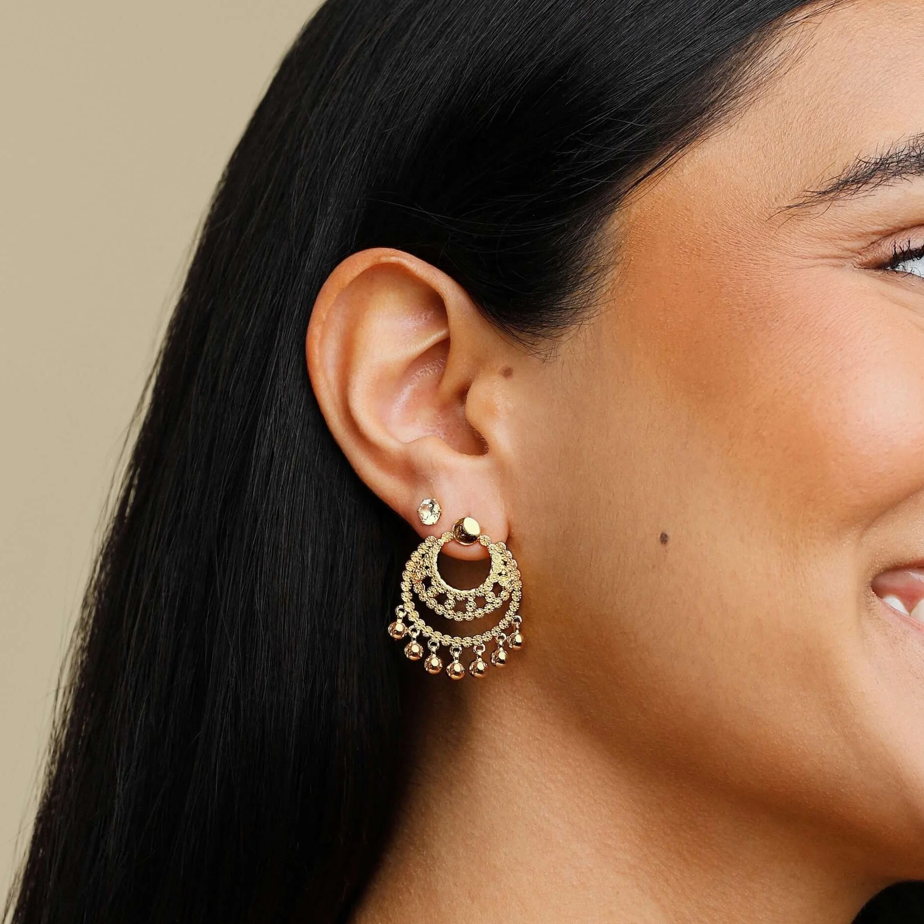 Baby Chandbali Earrings - Image 5
