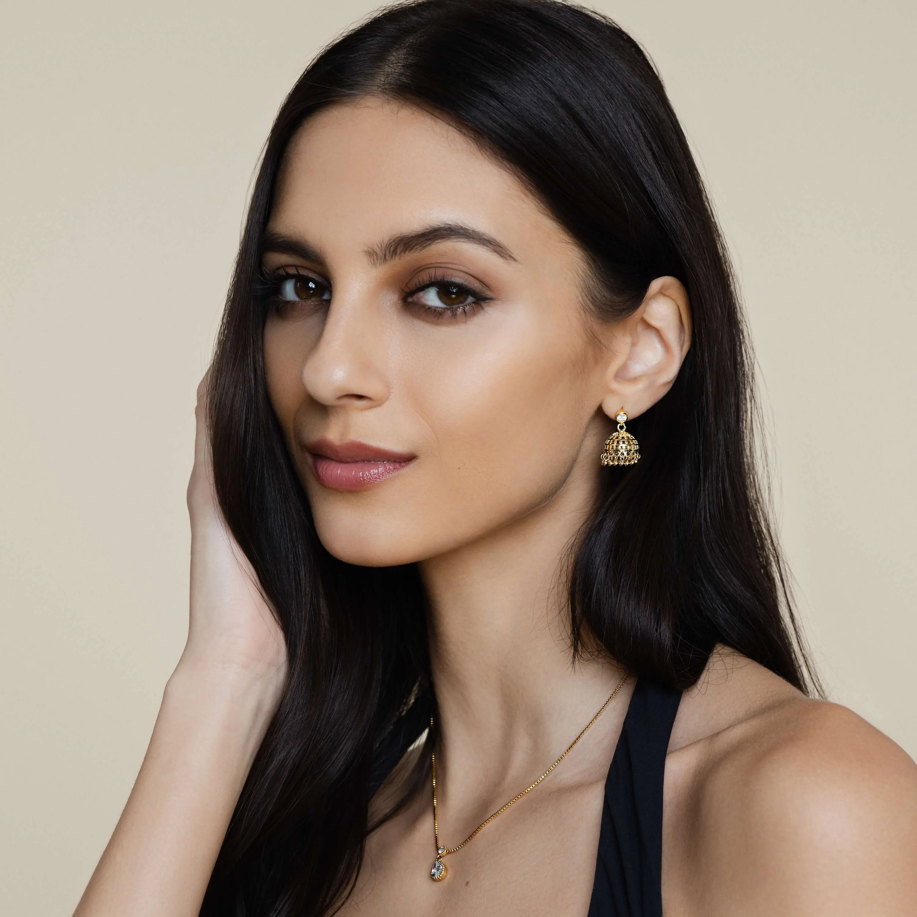 Baby Jhumka Stone Stud - Image 7