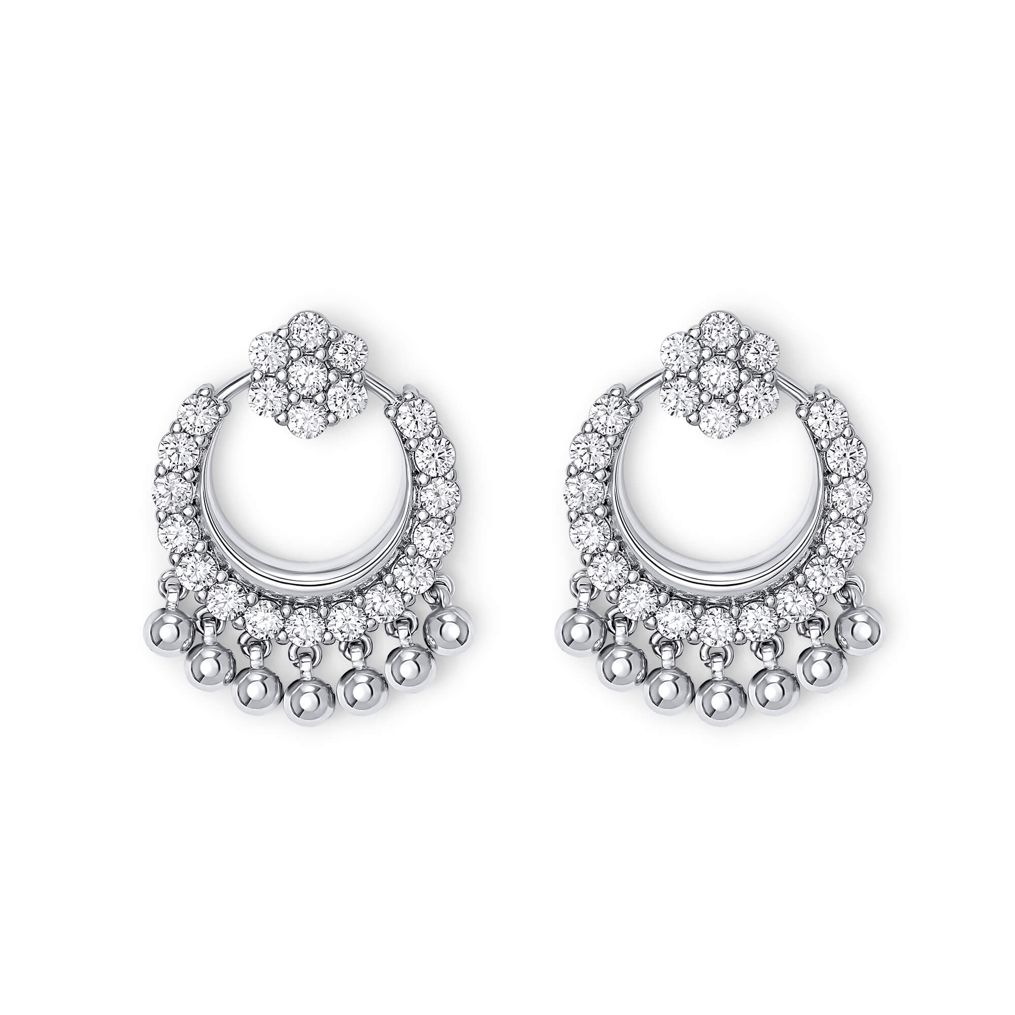 Baby Stone Chandbali Earrings - Image 5