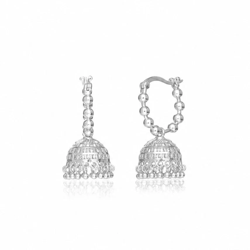 Beaded Baby Jhumka Hoops - Image 5