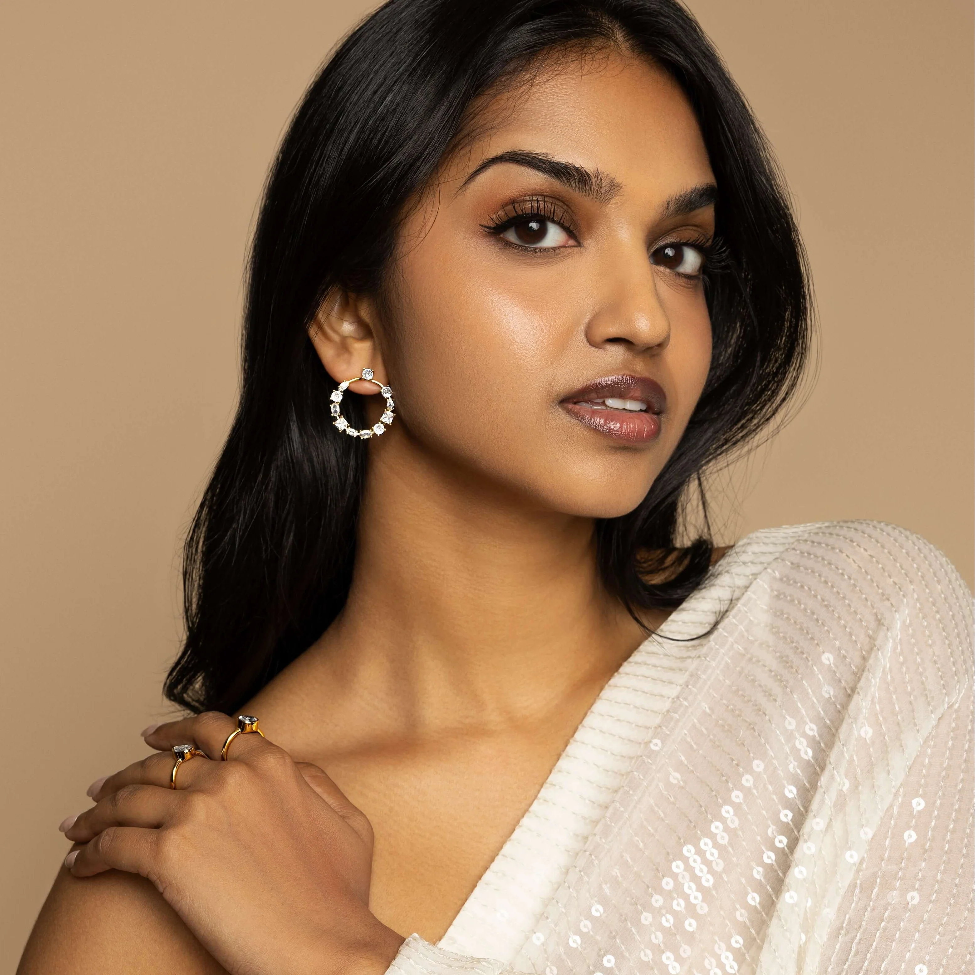 Celeste Stone Earrings - Image 2