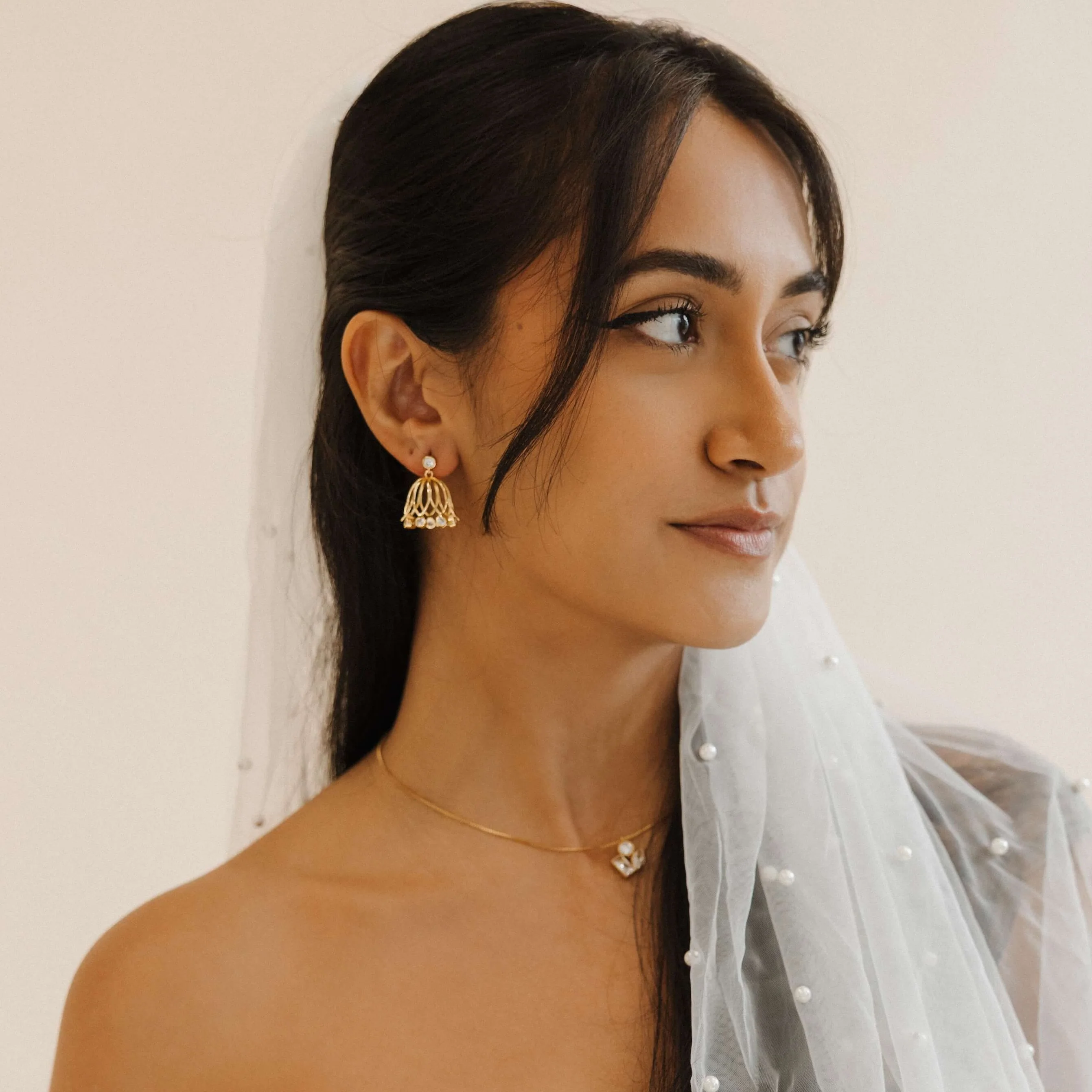 Kusum Stone Jhumka Earrings - Image 4