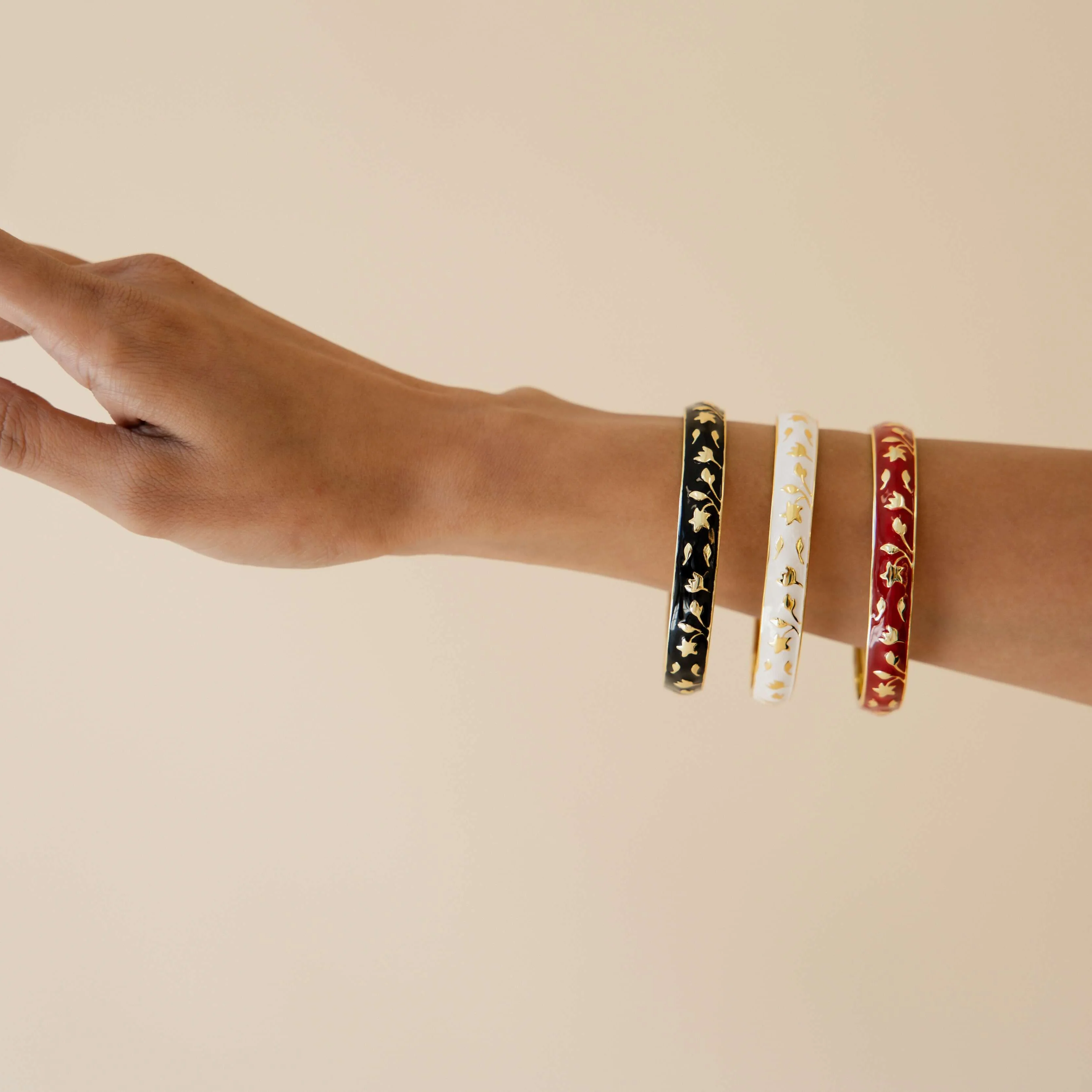 Meena Bangles (2 Pack) - Noir - Image 5