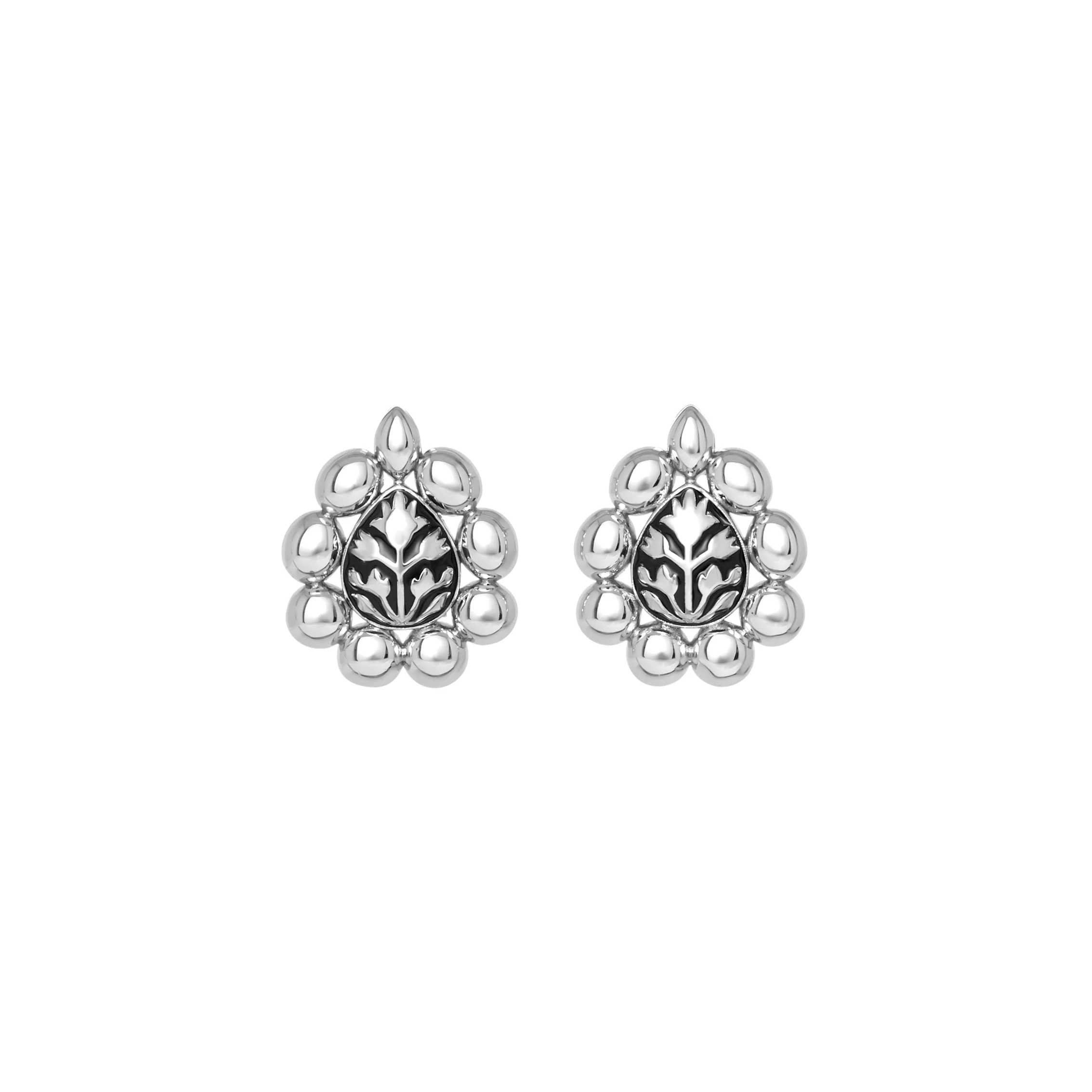 Meena Bloom Earrings - Noir - Image 3