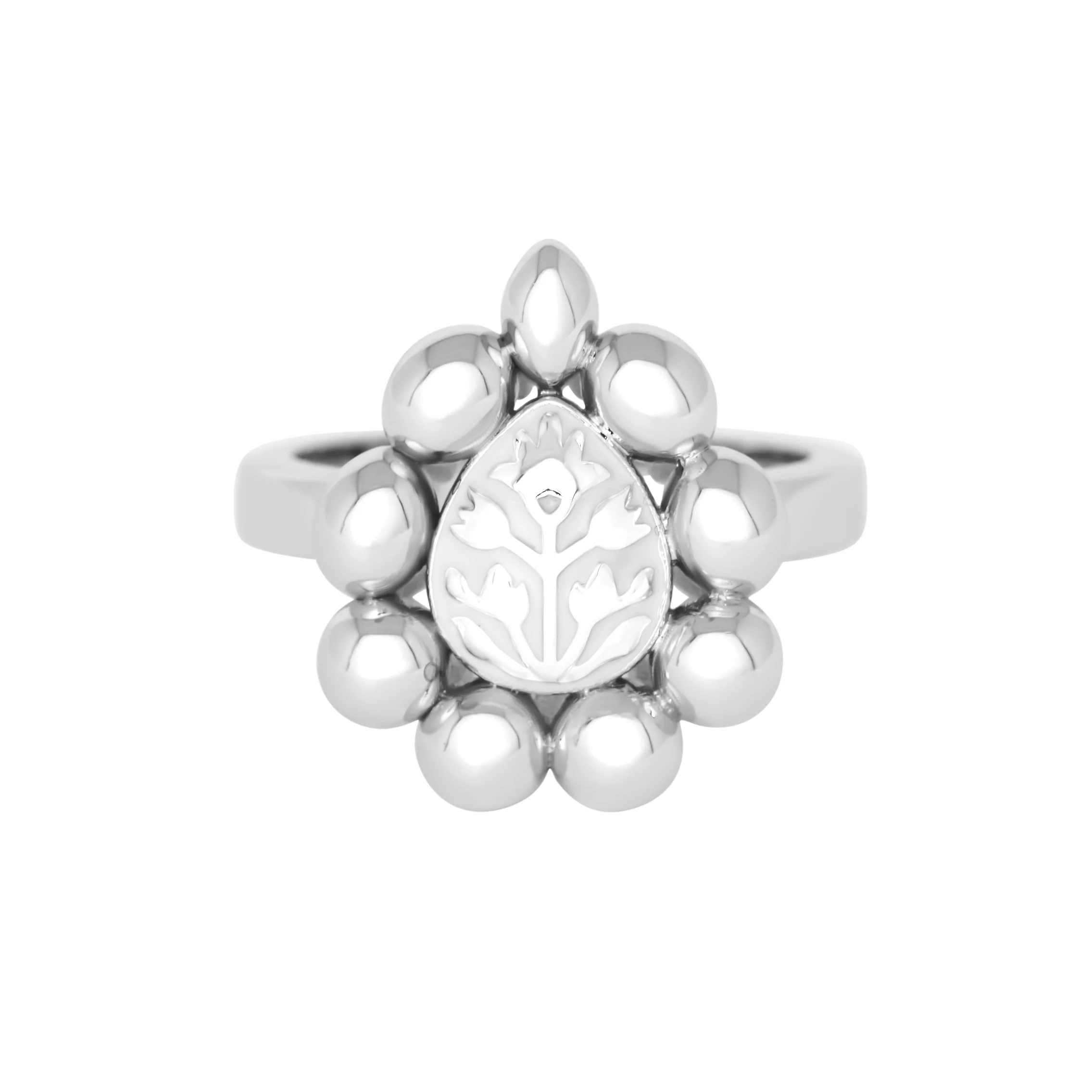 Meena Bloom Ring - Ivory - Image 3