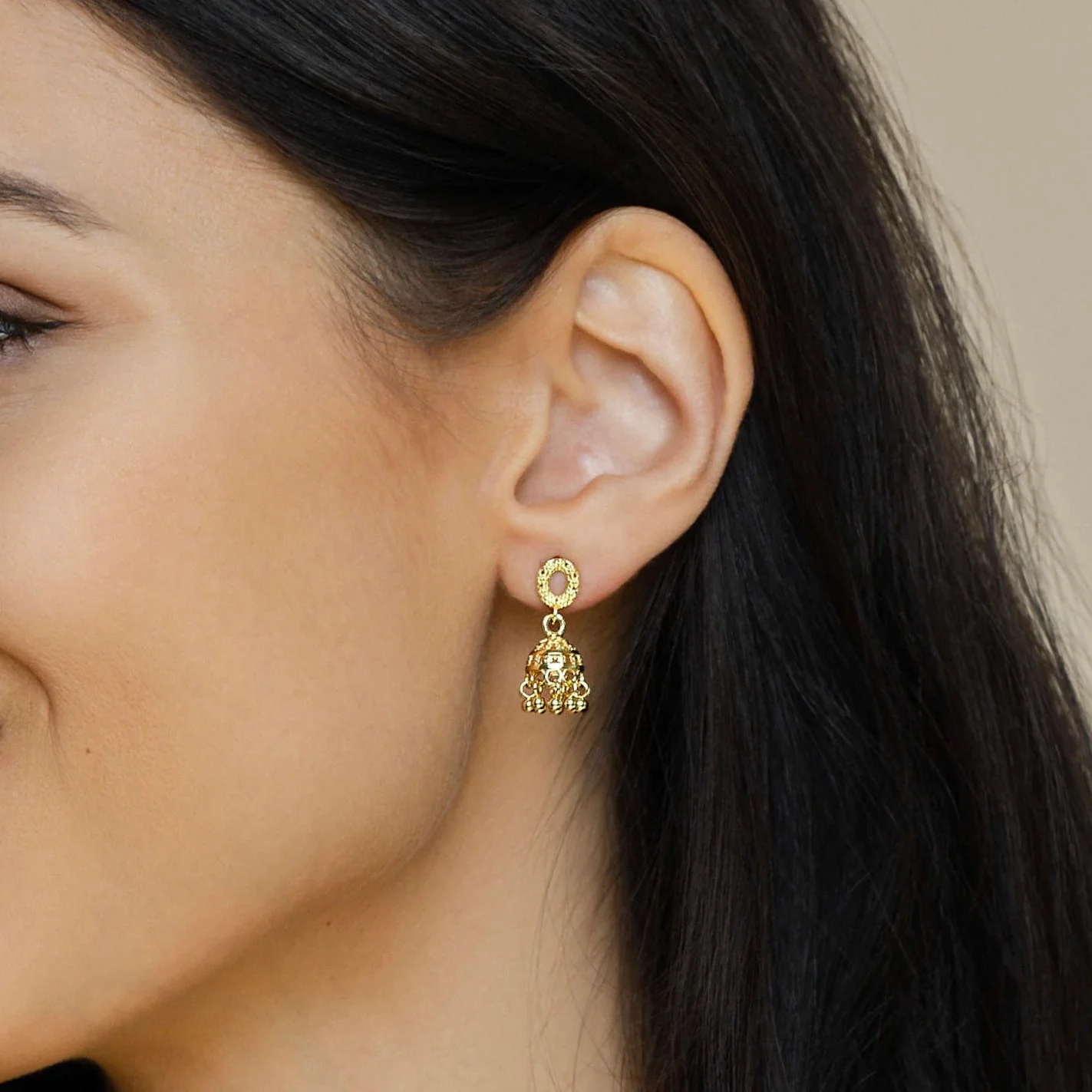 Micro Jhumka Classic Stud - Image 3