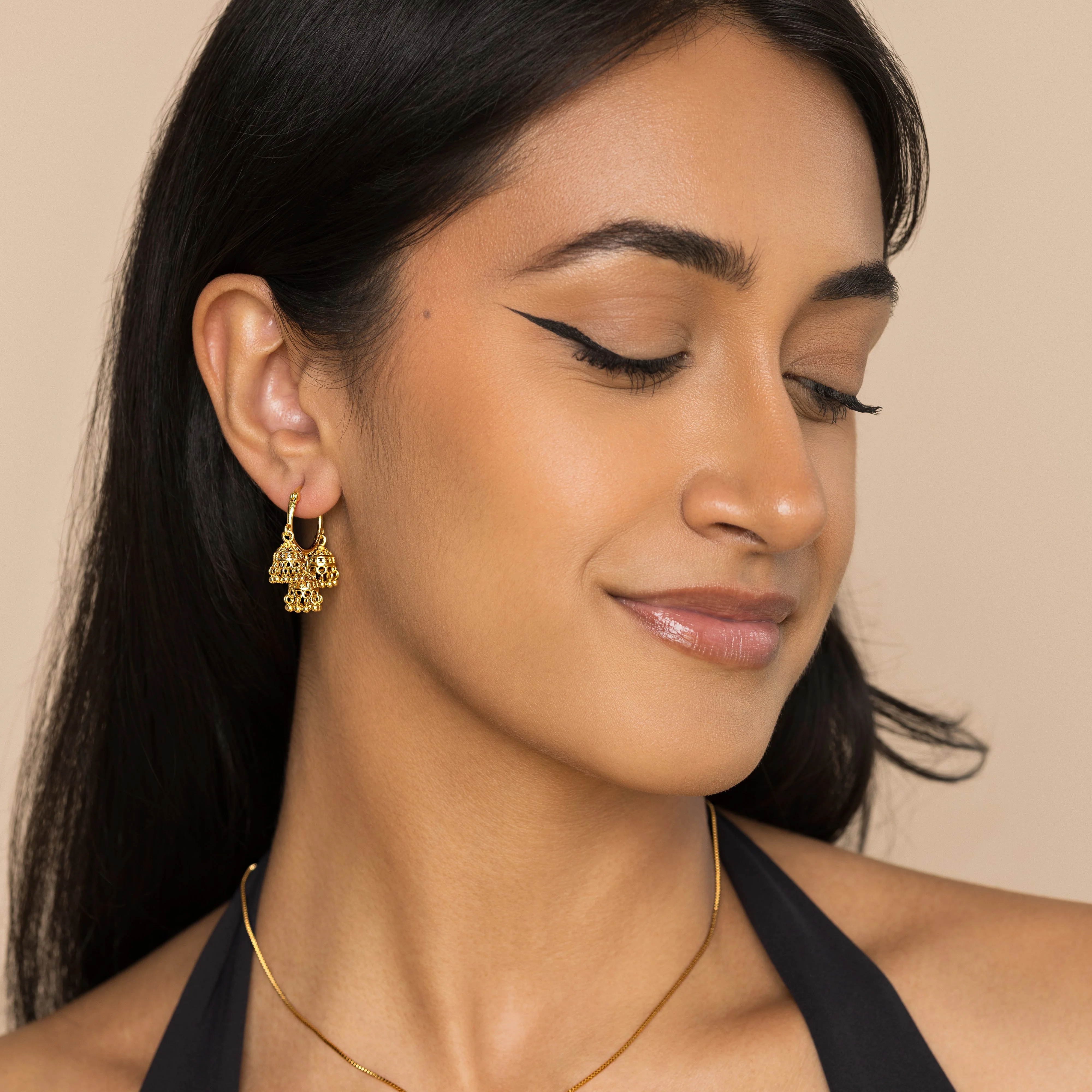 Micro Jhumka Trio Hoops - Image 4