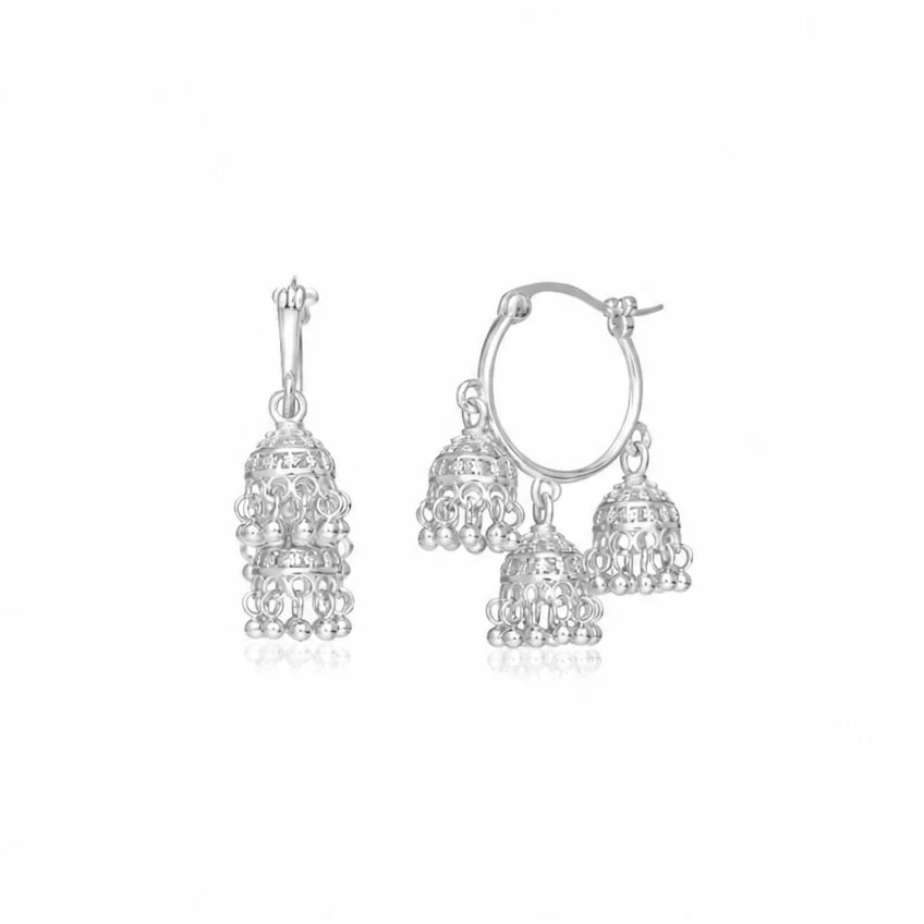 Micro Jhumka Trio Hoops - Image 6