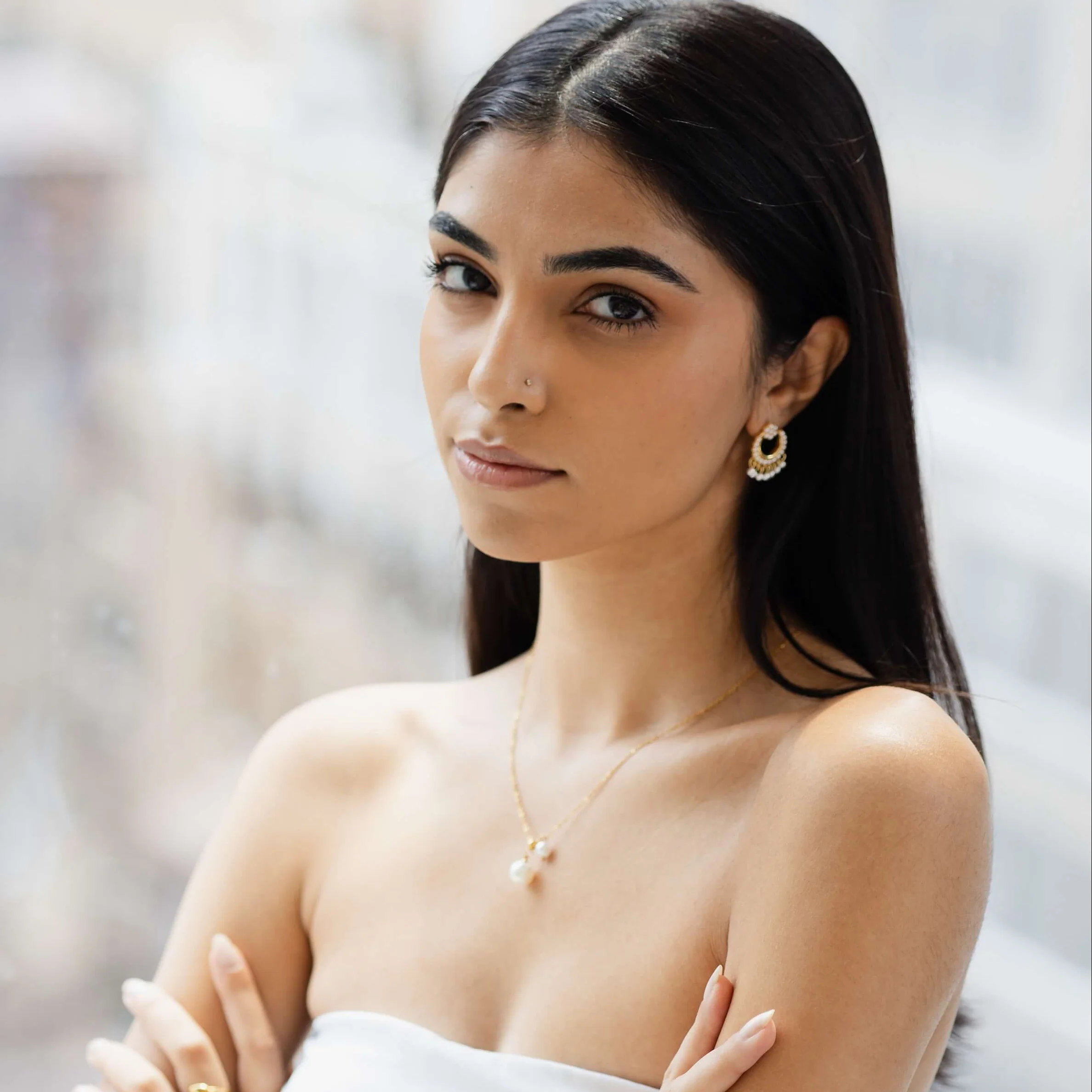 Micro Pearl Chandbalis - Image 4