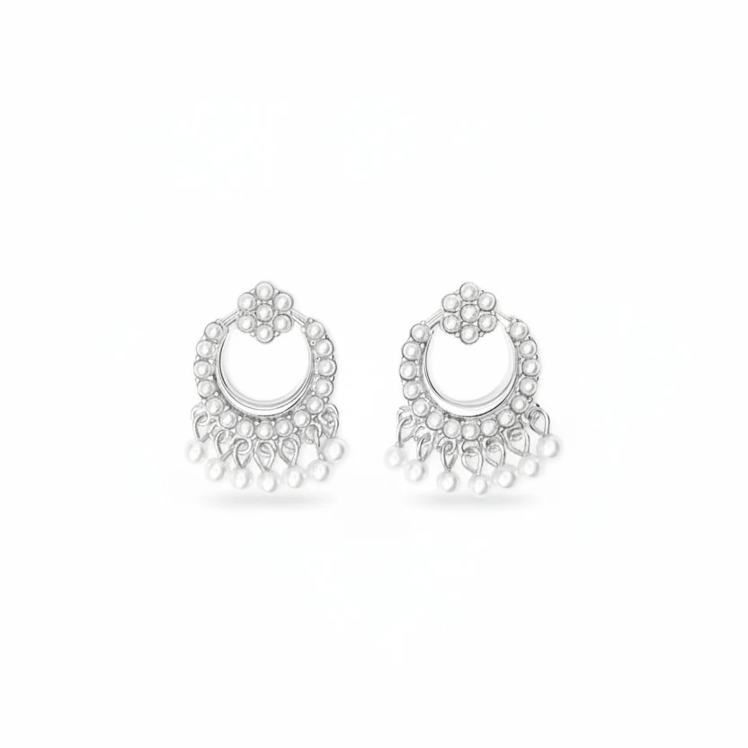 Micro Pearl Chandbalis - Image 5