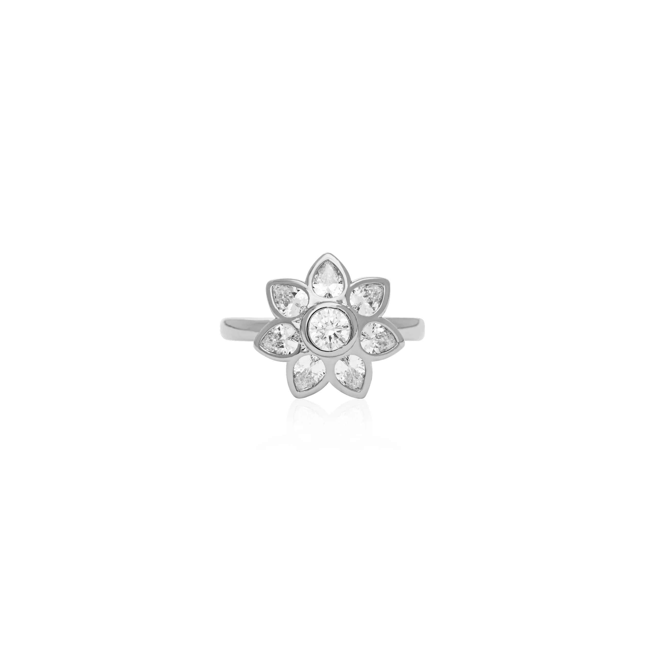 Micro Polki Fleur Ring - Image 5