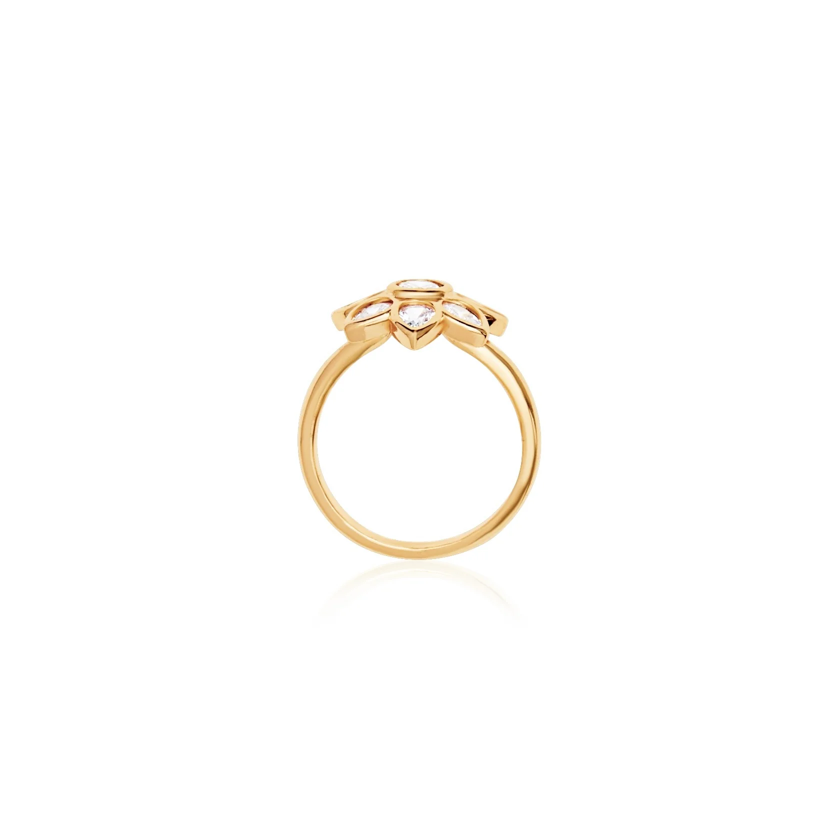 Micro Polki Fleur Ring - Image 7