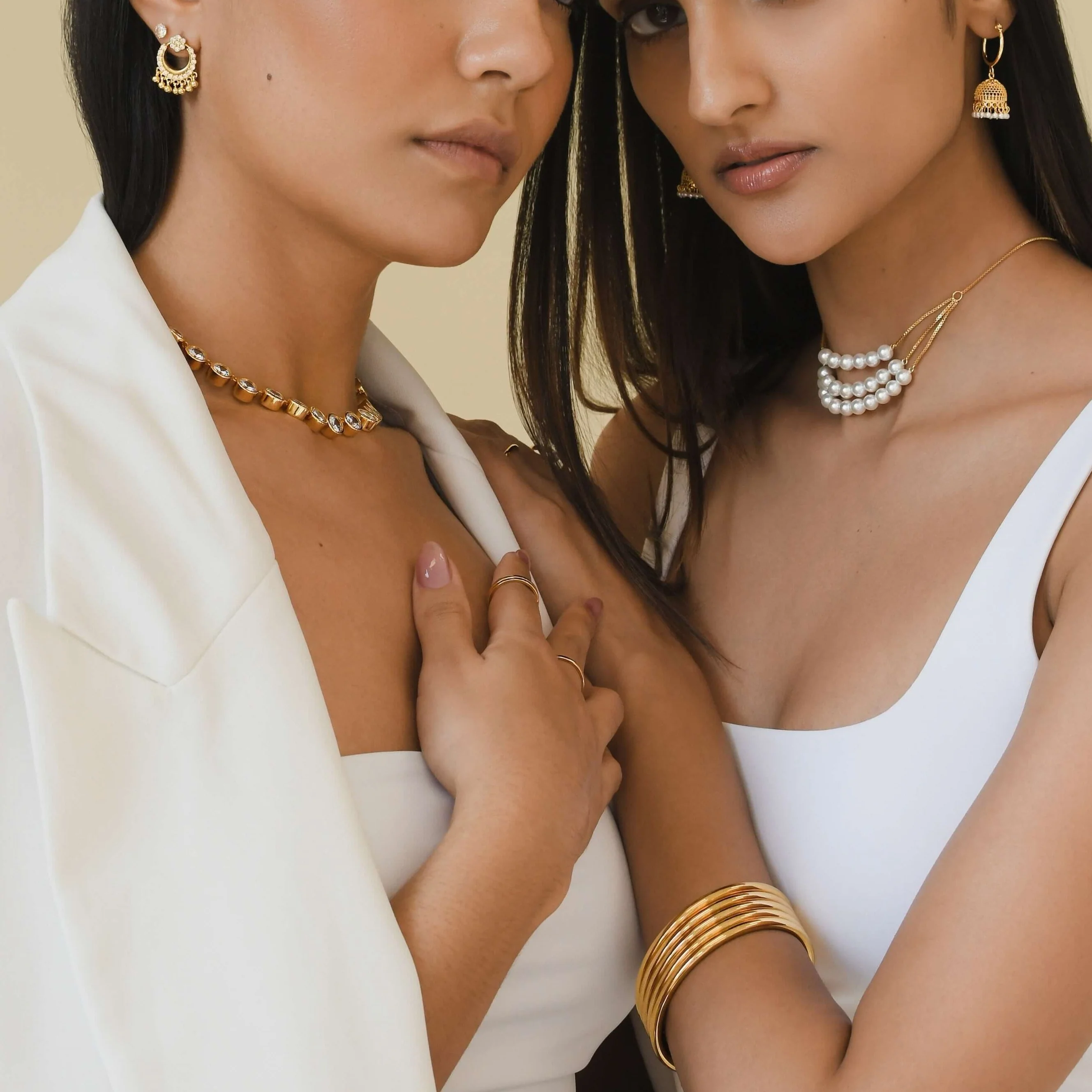 Micro Stone Chandbali Earrings - Image 6
