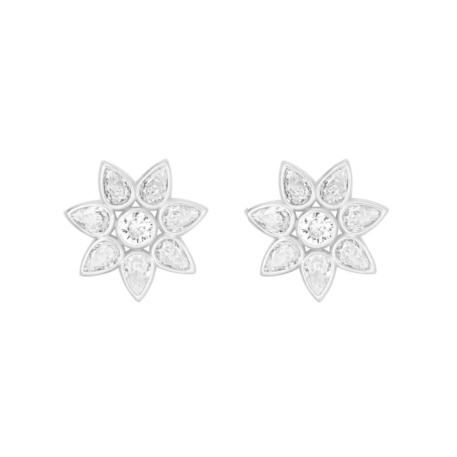 Polki Fleur Earrings - Image 4