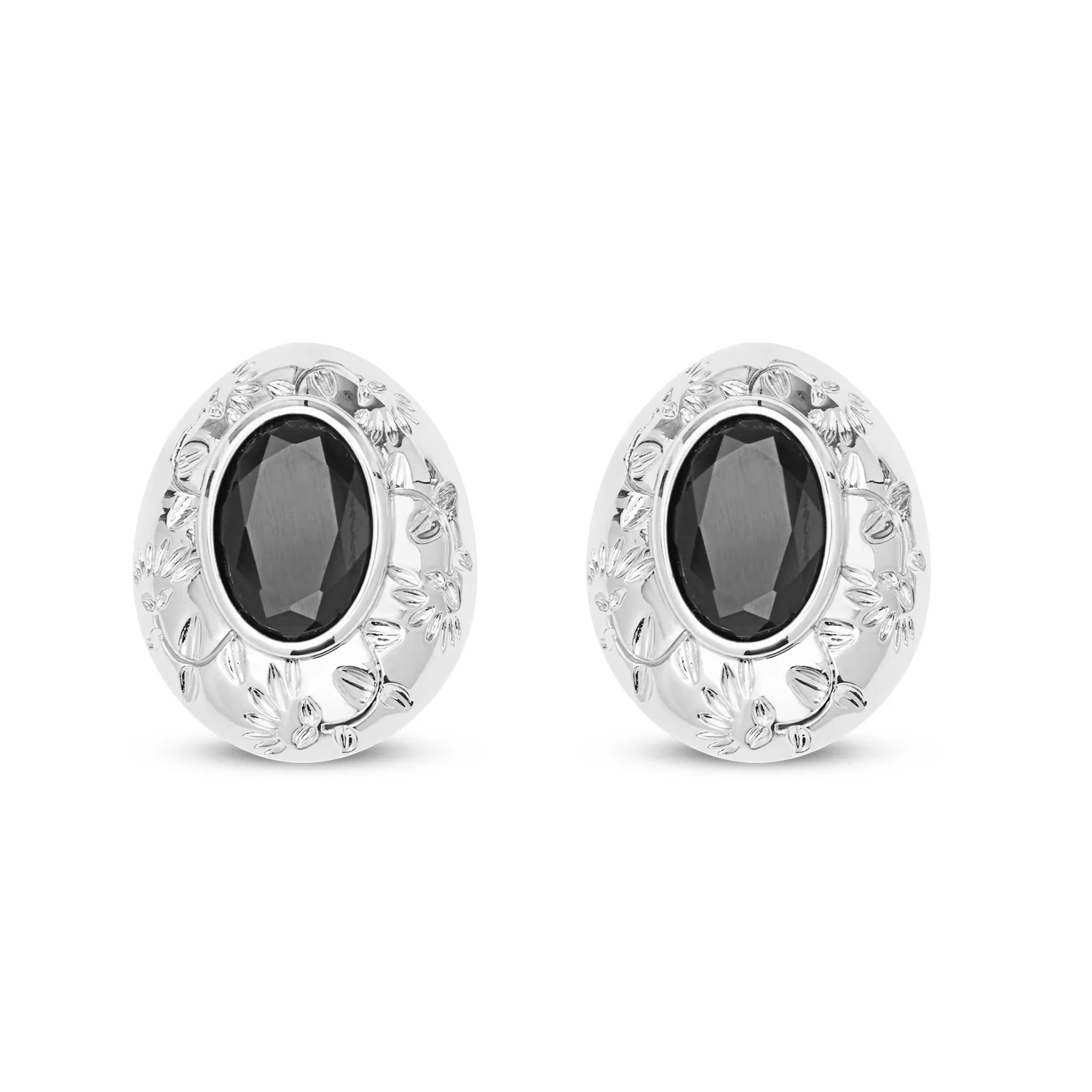 Rani Gem Earring - Onyx - Image 4