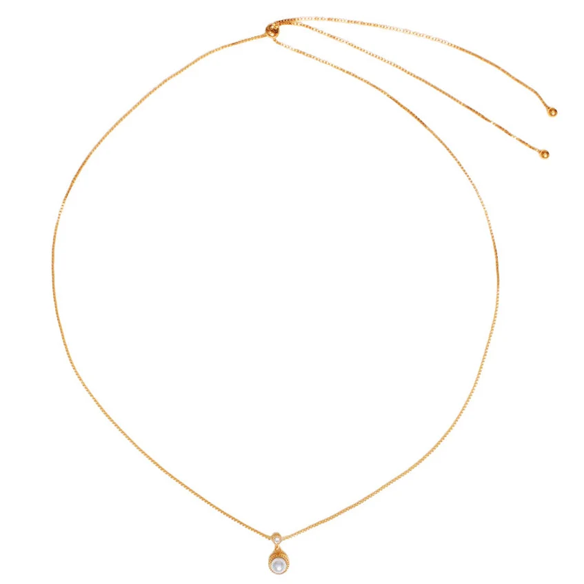Rekha Pearl Pendant Necklace - Image 3