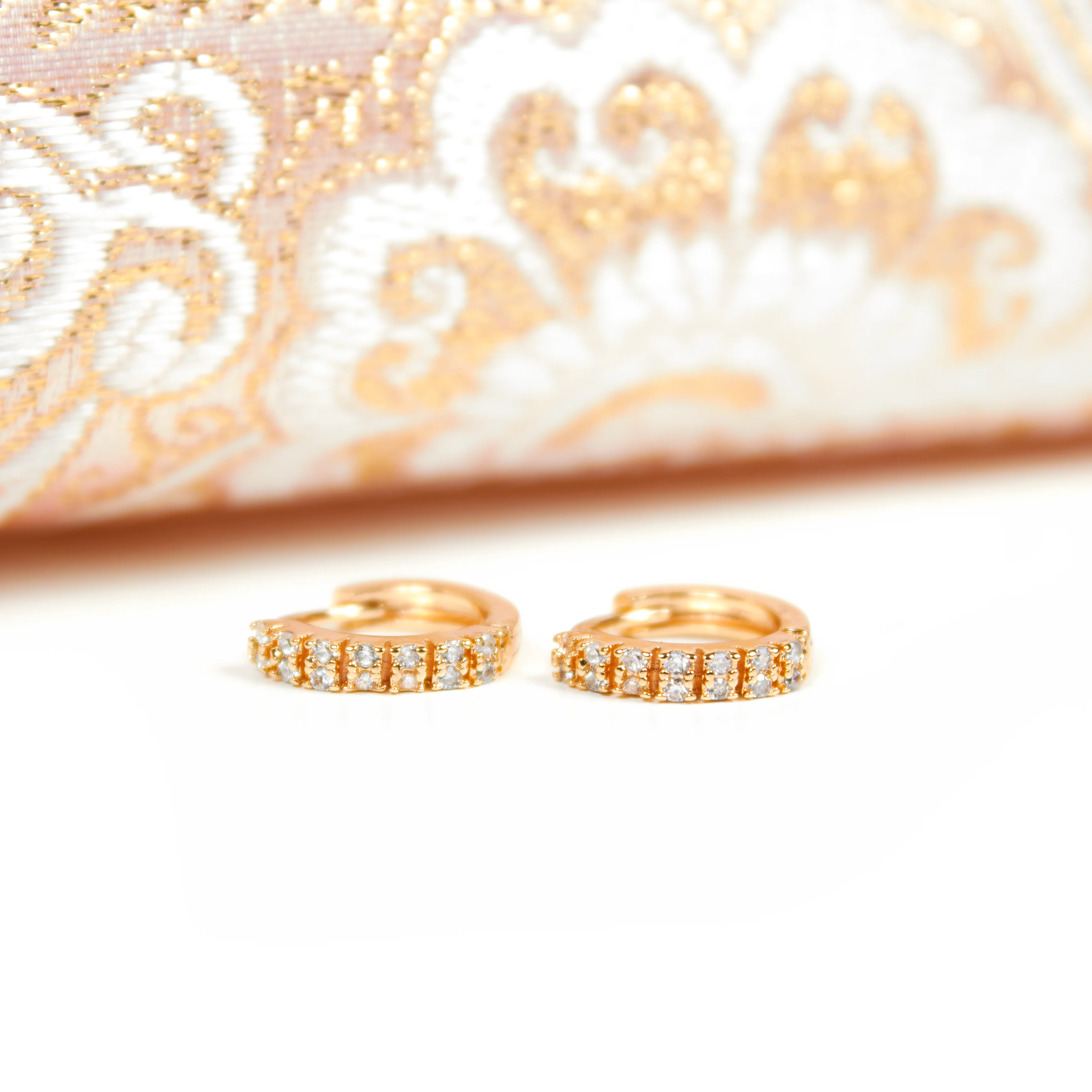 Saffron Baby Hoop Earrings - Image 4