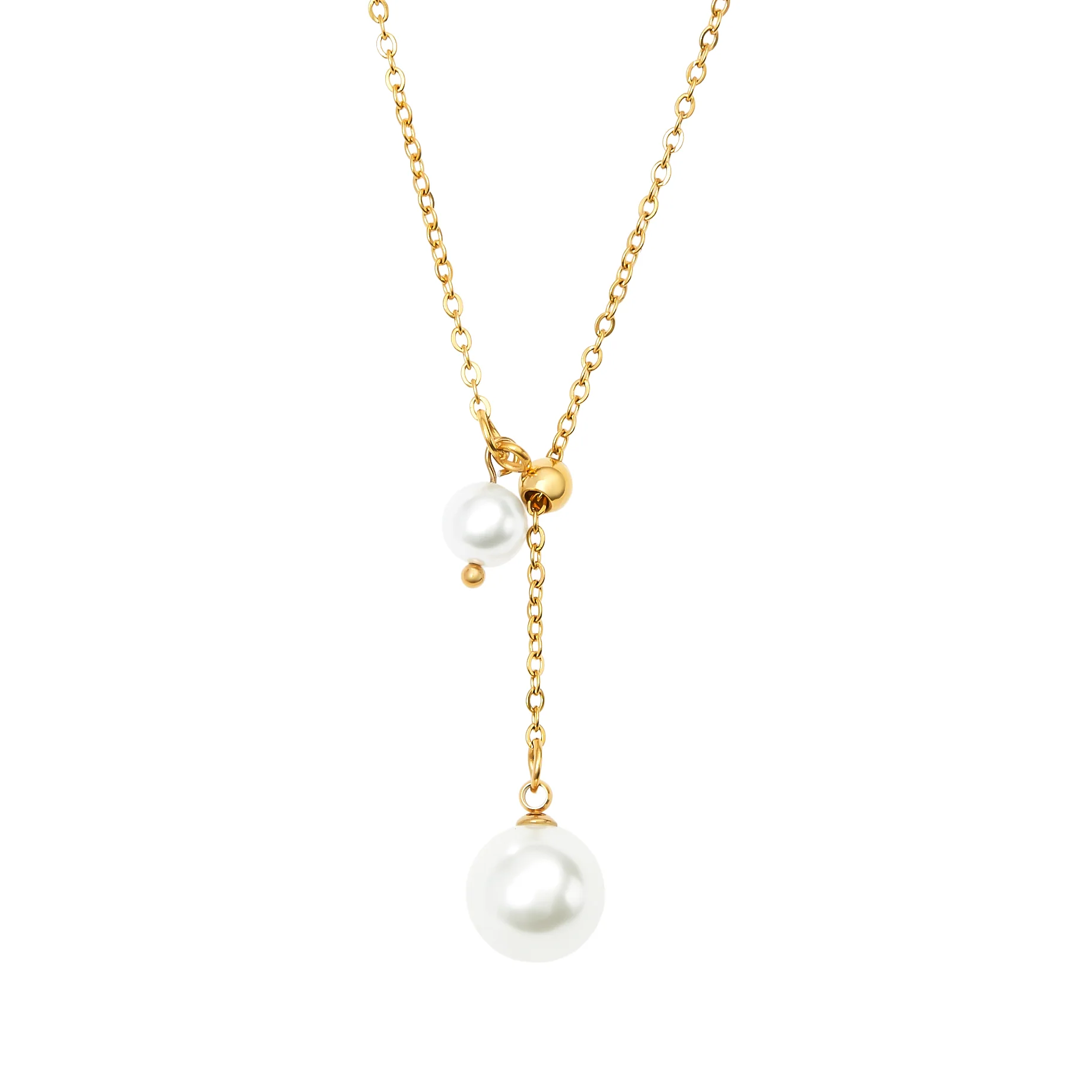 Twin Pearl Necklace - Image 3